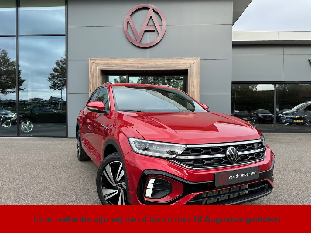 tweedehands Volkswagen T-Roc 1.5 TSI 150pk DSG R-Line | Camera | Keyless | Elek. Achterklep | Dode hoek | Rijklaar incl. 1 jaar Bovag garantie   – beschikbaar bij Van de Velde Auto’s