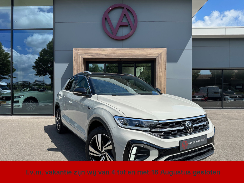 tweedehands Volkswagen T-Roc 1.5 TSI 150pk DSG R-Line | Camera | Keyless | Elek. Achterklep | Dode hoek | Rijklaar incl. 1 jaar Bovag garantie   – beschikbaar bij Van de Velde Auto’s
