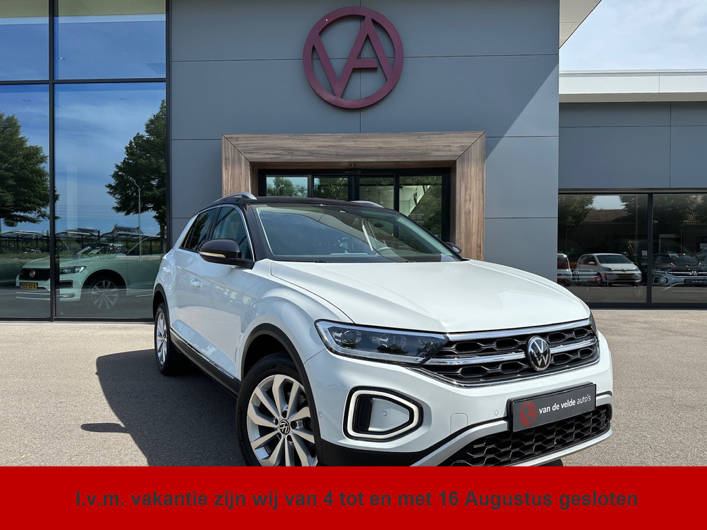 tweedehands Volkswagen T-Roc 1.5 TSI 150pk DSG Style | Camera | Navi | Adapt. Cruise | IQ light | Rijklaar incl. garantie   – beschikbaar bij Van de Velde Auto’s