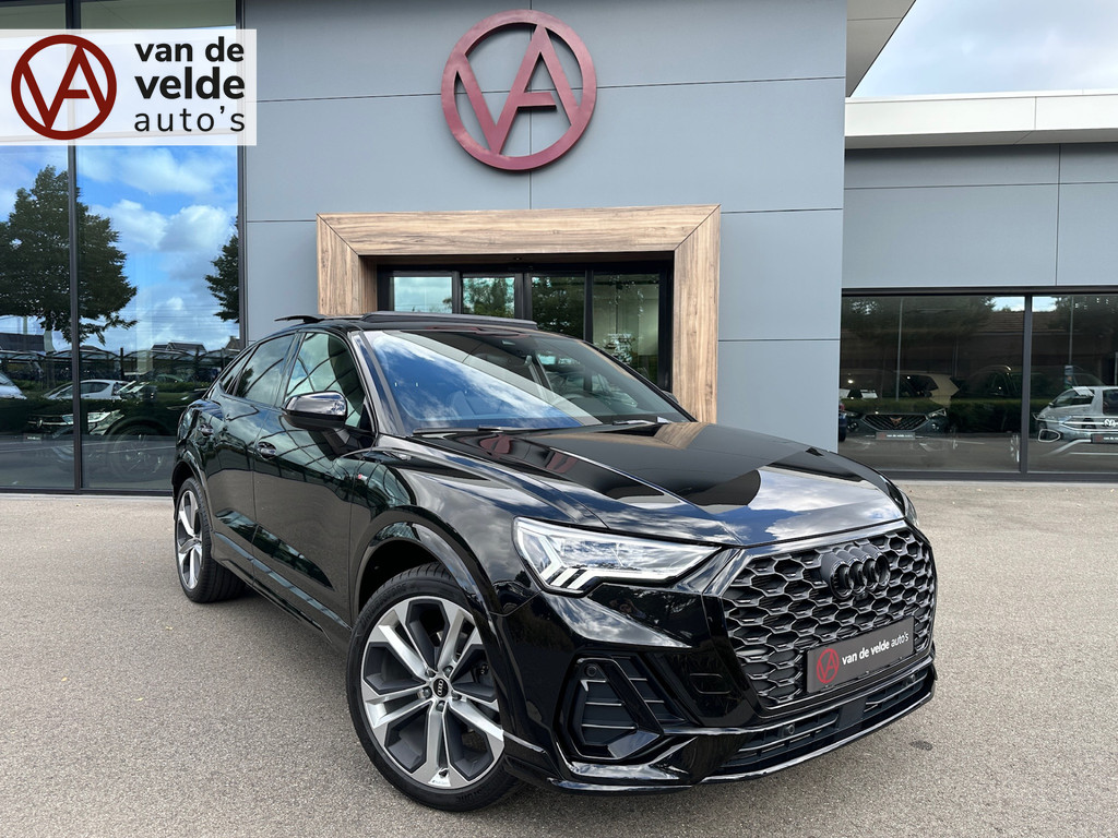 tweedehands Audi Q3 Sportback 35 TFSI S-line S-tronic | Trekhaak | Sonos | Standkachel | Keyless | 360 Camera | Dode hoek | Rijklaar incl. garantie   – beschikbaar bij Van de Velde Auto’s