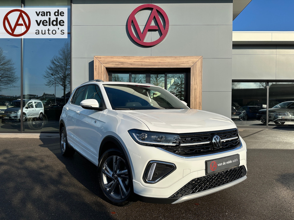 tweedehands Volkswagen T-Cross 1.0 TSI DSG R-Line | Camera | Trekhaak | Led gril | 4-season | Carplay | Rijklaar incl. garantie   – beschikbaar bij Van de Velde Auto’s