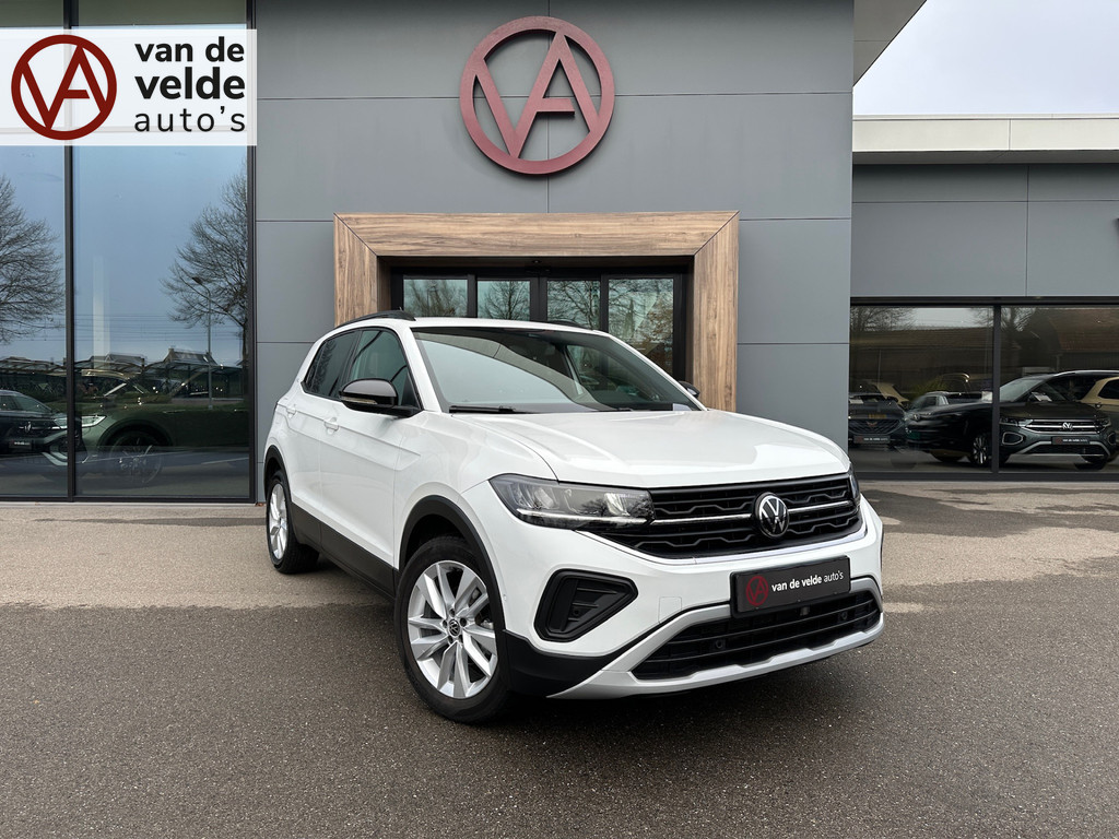 tweedehands Volkswagen T-Cross 1.0 TSI DSG 116pk GOAL | Trekhaak | Navi | Led | 4-season | Dode hoek | Carplay | Stoelverwarming | Rijklaar incl. 1 jaar Bovag   – beschikbaar bij Van de Velde Auto’s