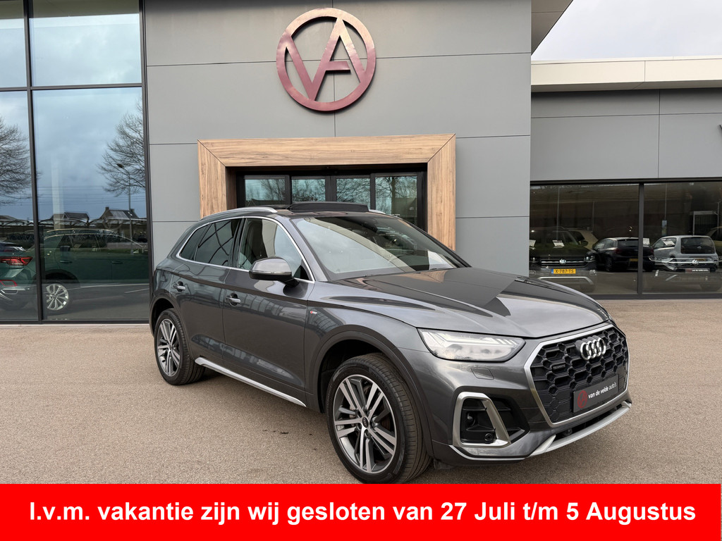tweedehands Audi Q5 55 TFSI e S-line | Panormadak | Virtual | Camera | 20 inch | Rijklaar incl. garantie   – beschikbaar bij Van de Velde Auto’s