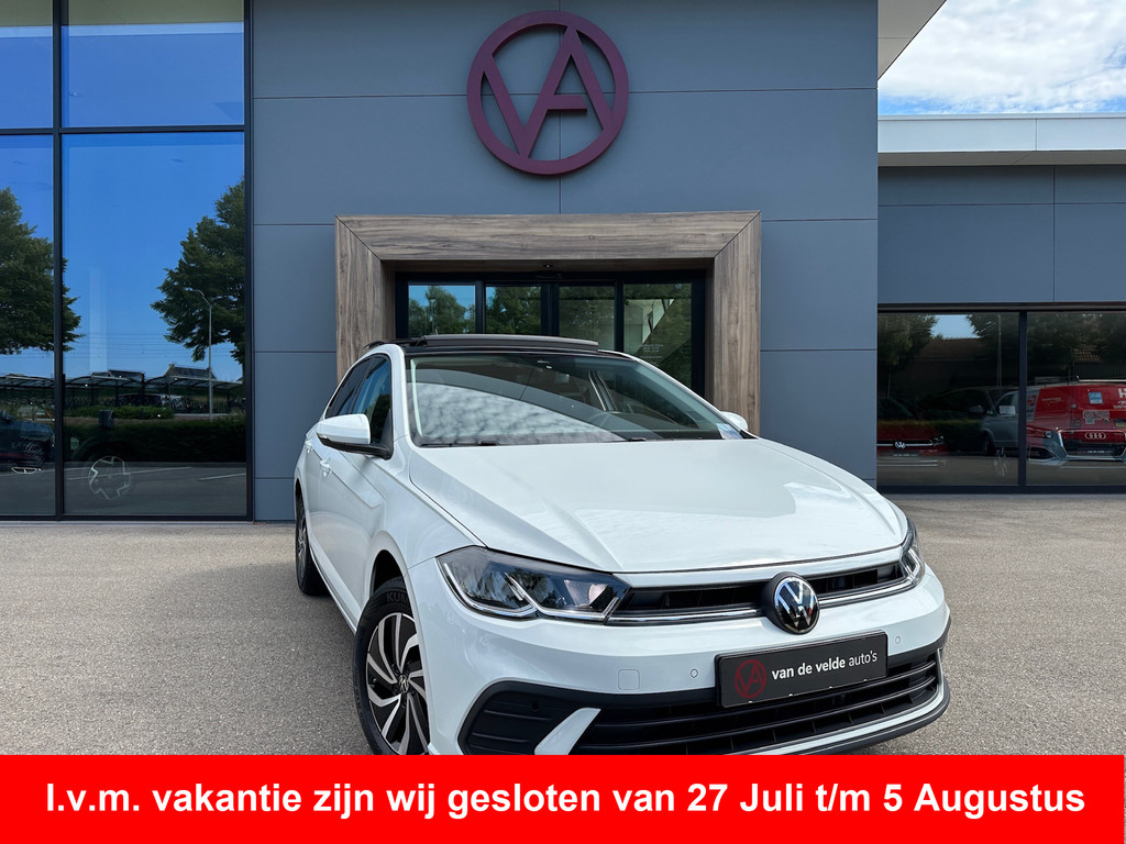 tweedehands Volkswagen Polo 1.0 TSI 110pk DSG Life | Panoramadak | Carplay | Camera | Rijklaar incl. garantie   – beschikbaar bij Van de Velde Auto’s